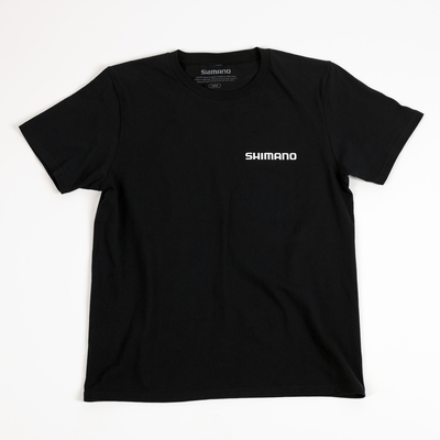 SHIMANO Big Logo Cotton Short Sleeve T-shirts – Black
